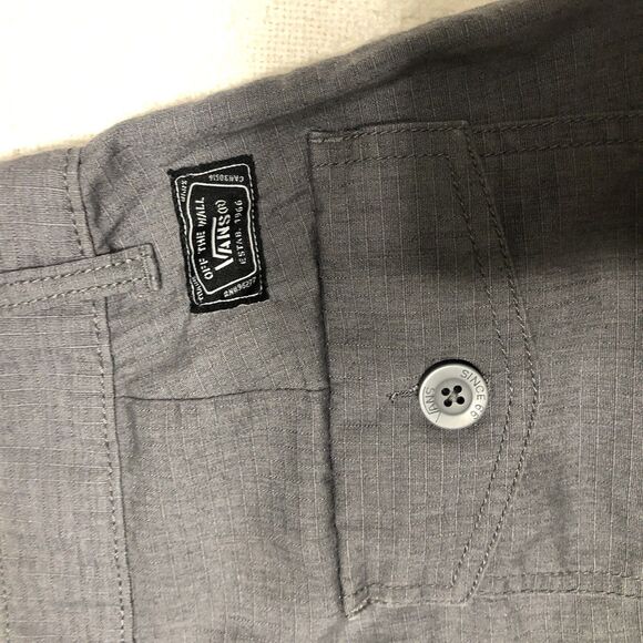 Vans Off The Wall Pocket Gray Pocket Short Cotton Blend Men's Size 28 Inseam 10” - Picture 6 of 13